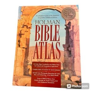 HOLMAN BIBLE ATLAS book - pages of amazing pictures, detailed maps & great info.